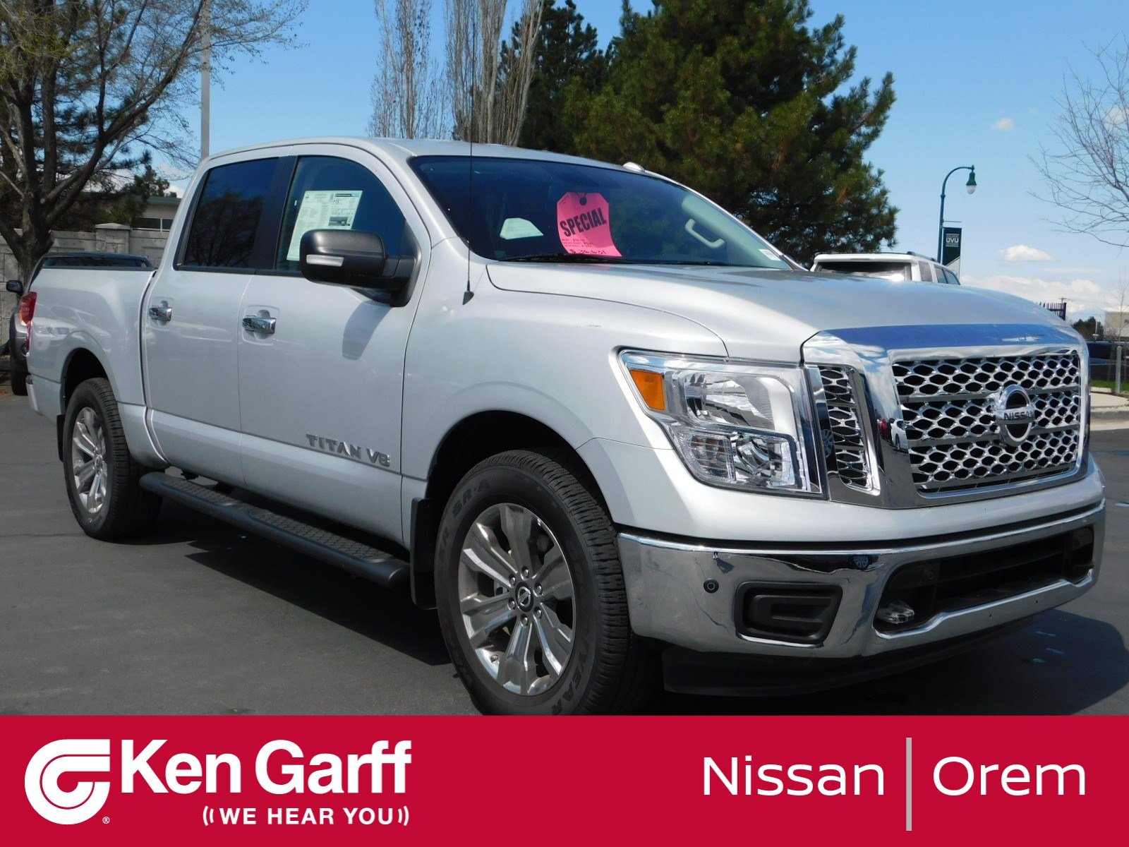 New 2018 Nissan Titan Sv Crew Cab Pickup In Orem 2n80324 Ken Garff Nissan Of Orem 9728